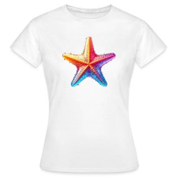 Seestern - Frauen T-Shirt - Weiß - Vorne - AI Model Female 172 dark (172cm)
