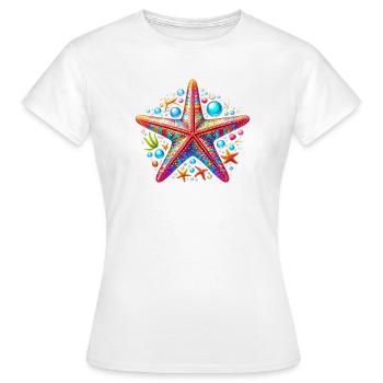 Étoile de mer - T-shirt Femme - blanc - Devant - AI Model Female 172 dark (172cm)