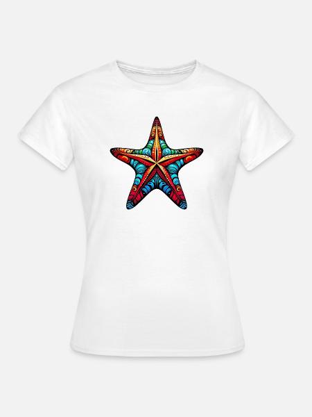 Seestern - Frauen T-Shirt - Weiß