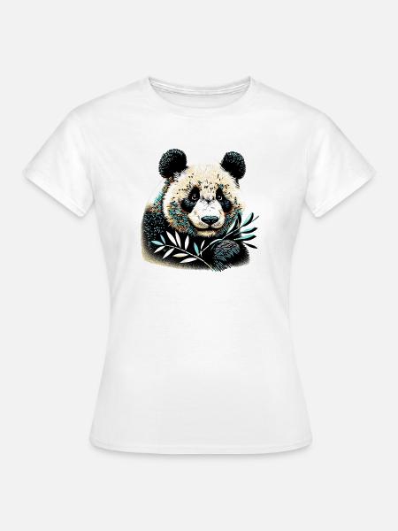 Panda - Frauen T-Shirt - Weiß