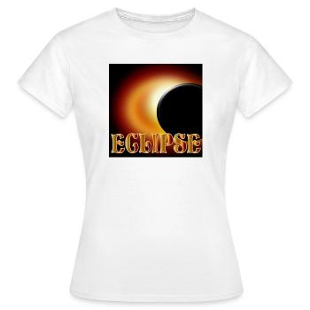 SONNENFINSTERNIS EKLIPSE ASTRONOMIE - Frauen T-Shirt - Weiß - Vorne - AI Model Female 172 dark (172cm)