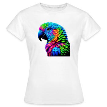 Perroquet - T-shirt Femme - blanc - Devant - AI Model Female 172 dark (172cm)