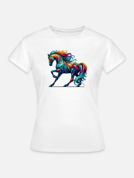 Pferd - Frauen T-Shirt - Weiß