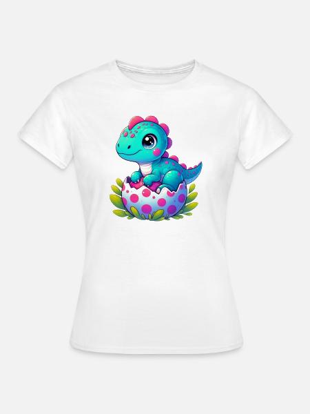 Dinosaurier - Frauen T-Shirt - Weiß