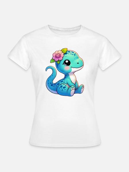 Dinosaurier - Frauen T-Shirt - Weiß