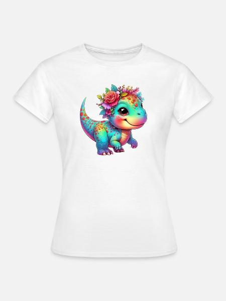 Dinosaurier - Frauen T-Shirt - Weiß