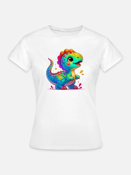 Dinosaurier - Frauen T-Shirt - Weiß