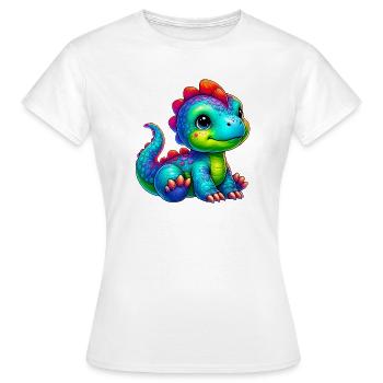 Dinosaure - T-shirt Femme - blanc - Devant - AI Model Female 172 dark (172cm)