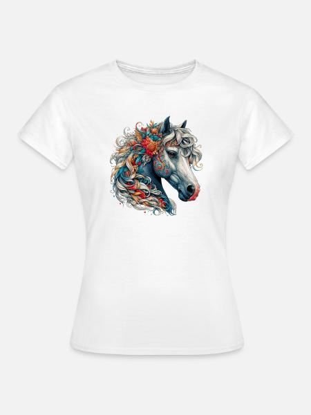 Pferd - Frauen T-Shirt - Weiß