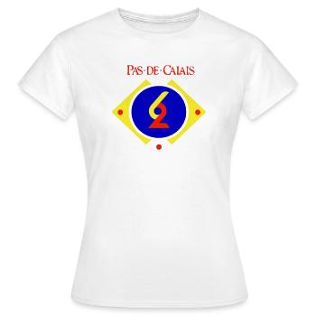 Pas de Calais - T-shirt Femme - blanc - Devant - AI Model Female 172 dark (172cm)