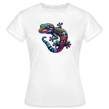 Gecko - Women's T-Shirt - white - Front - AI Model Female 172 dark (172cm)