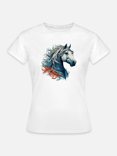 Pferd - Frauen T-Shirt - Weiß