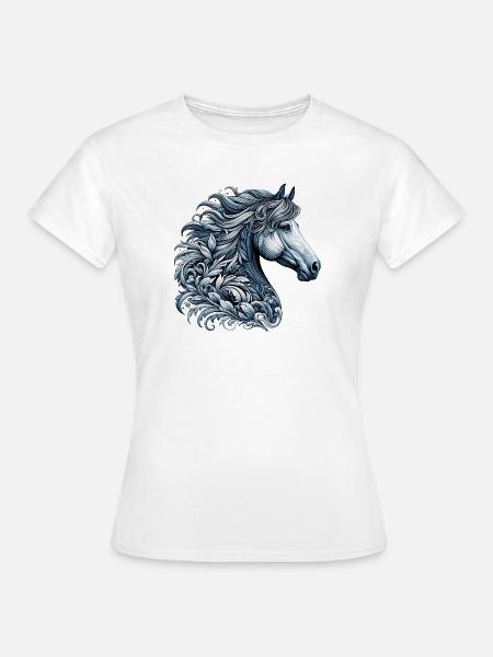 Pferd - Frauen T-Shirt - Weiß