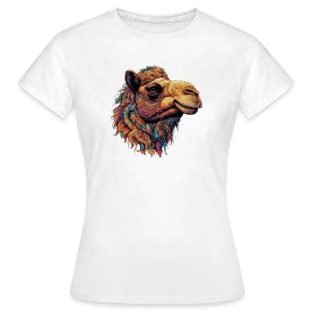 Camel - Women's T-Shirt - white - Front - AI Model Female 172 dark (172cm)