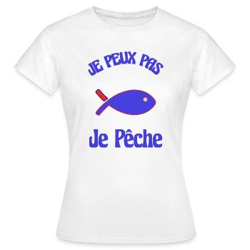 SARDINE. FISCH. APRILSCHERZ. ICH KANN NICHT - Frauen T-Shirt - Weiß - Vorne - AI Model Female 172 dark (172cm)