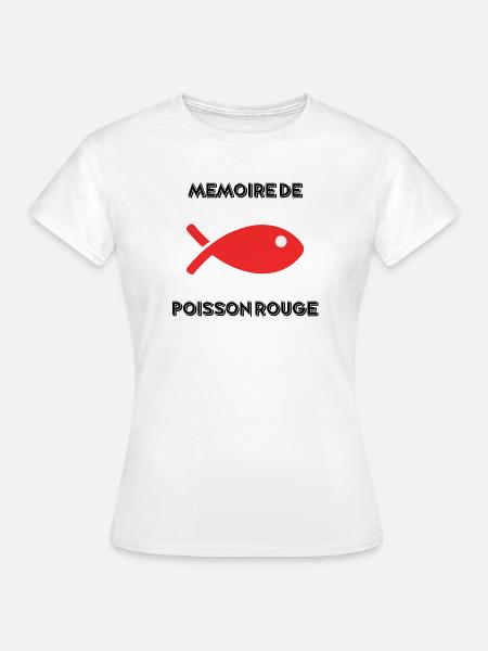 FISCH. GEDÄCHTNIS - Frauen T-Shirt - Weiß