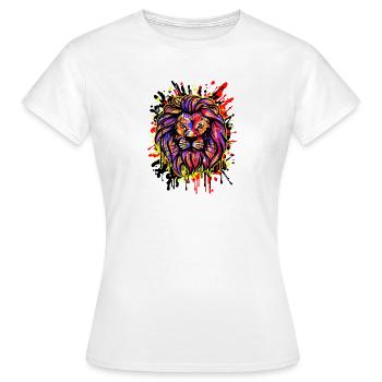 Lion Graffiti Art Street Art Wildstyle - T-shirt Femme - blanc - Devant - AI Model Female 172 dark (172cm)
