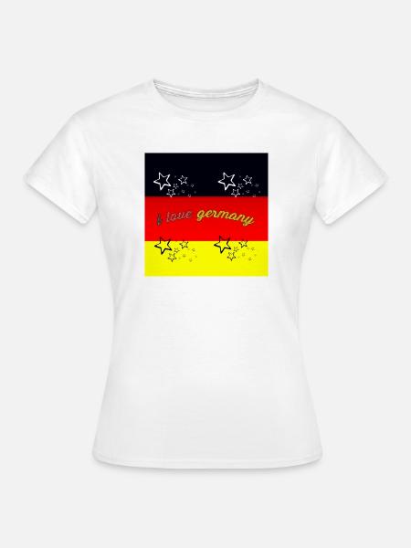 Ich liebe Deutschland - Frauen T-Shirt - Weiß