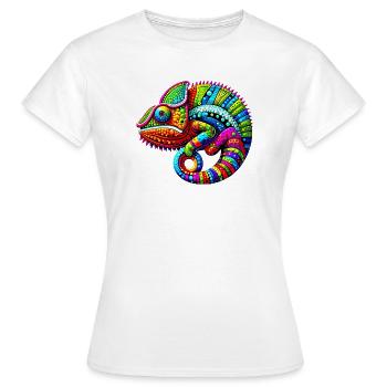 Caméléon - T-shirt Femme - blanc - Devant - AI Model Female 172 dark (172cm)