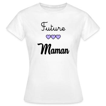 WERDENDE MAMA - Frauen T-Shirt - Weiß - Vorne - AI Model Female 172 dark (172cm)