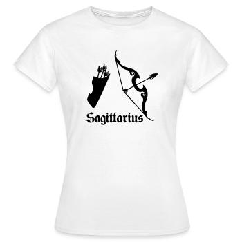 Pfeil und Bogen Schütze Schütze - Frauen T-Shirt - Weiß - Vorne - AI Model Female 172 dark (172cm)