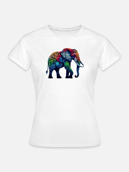 Elefant - Frauen T-Shirt - Weiß
