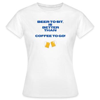 Beer cosiness - Women's T-Shirt - white - Front - AI Model Female 172 dark (172cm)