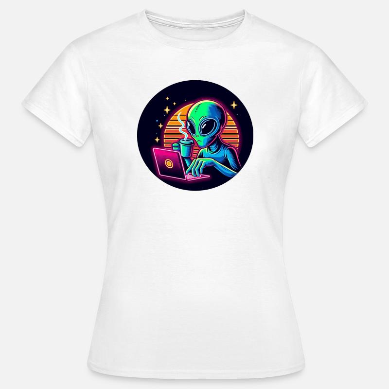 Alien at work - Women's T-Shirt - white