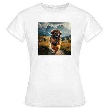 Leonberger Art - Women's T-Shirt - white - Front - AI Model Female 172 dark (172cm)