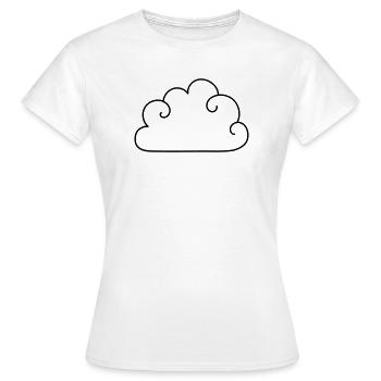 Nuage - T-shirt Femme - blanc - Devant - AI Model Female 172 dark (172cm)