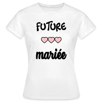 MARIEE. FUTURE MARIEE - T-shirt Femme - blanc - Devant - AI Model Female 172 dark (172cm)