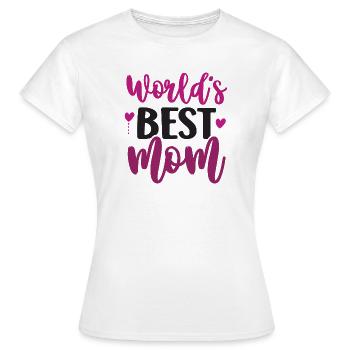 La meilleure maman du monde - T-shirt Femme - blanc - Devant - AI Model Female 172 dark (172cm)