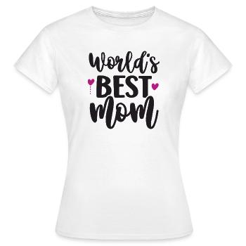 Die beste Mutter der Welt - Frauen T-Shirt - Weiß - Vorne - AI Model Female 172 dark (172cm)