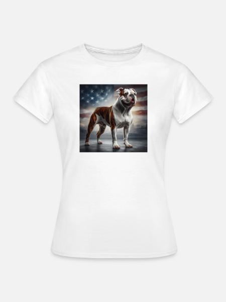 Bulldogge - Frauen T-Shirt - Weiß