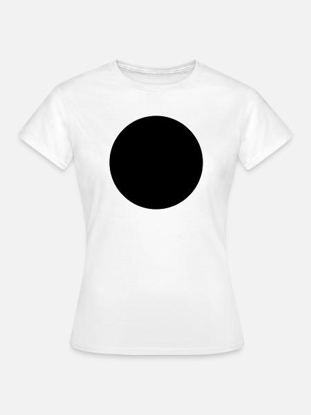 Punkt Kreisfläche - Frauen T-Shirt - Weiß