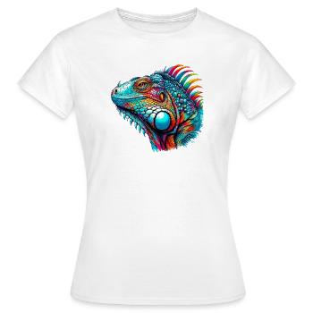 Iguane - T-shirt Femme - blanc - Devant - AI Model Female 172 dark (172cm)
