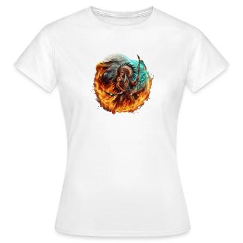 Sagesse amérindienne - T-shirt Femme - blanc - Devant - AI Model Female 172 dark (172cm)