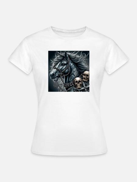 Schweres Pferd - Frauen T-Shirt - Weiß