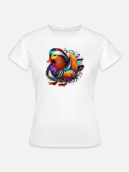Mandarinente - Frauen T-Shirt - Weiß