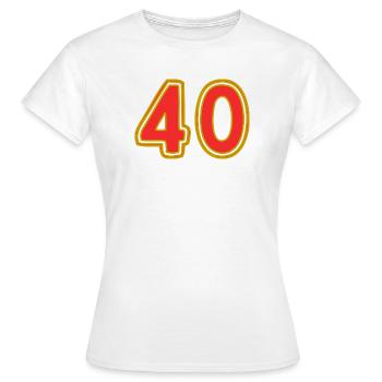 40 - T-shirt Femme - blanc - Devant - AI Model Female 172 dark (172cm)