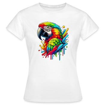 Perroquet - T-shirt Femme - blanc - Devant - AI Model Female 172 dark (172cm)
