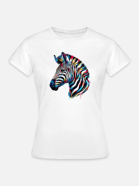 Zebra - Frauen T-Shirt - Weiß