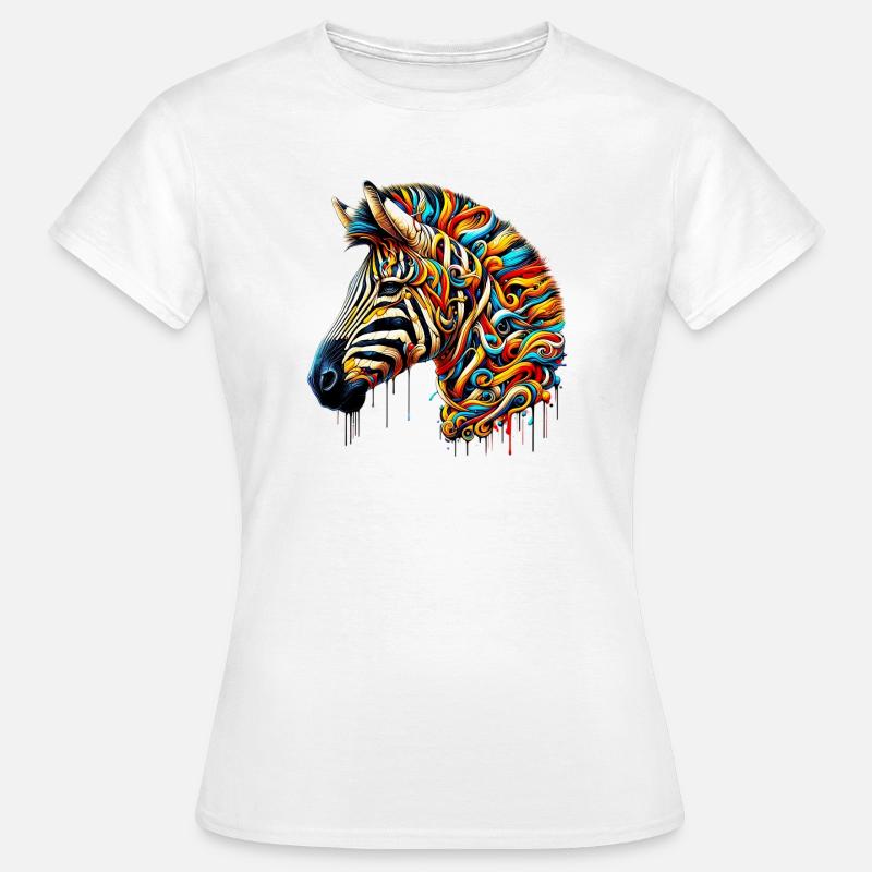 Zebra - Frauen T-Shirt - Weiß