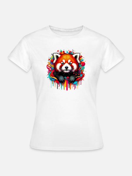 Kleiner Panda - Frauen T-Shirt - Weiß