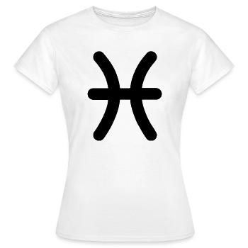 Fische Sternzeichen Fische - Frauen T-Shirt - Weiß - Vorne - AI Model Female 172 dark (172cm)