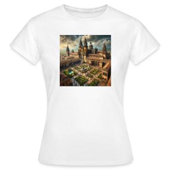 Kathedrale von Santiago - Frauen T-Shirt - Weiß - Vorne - AI Model Female 172 dark (172cm)