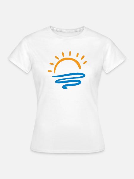 Sonne & Meer - Frauen T-Shirt - Weiß