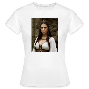 Keltiberische Frau - Frauen T-Shirt - Weiß - Vorne - AI Model Female 172 dark (172cm)