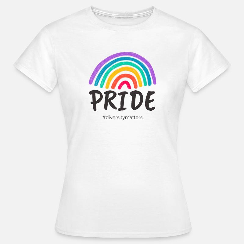 Pride black - #diversitymatters - Women's T-Shirt - white