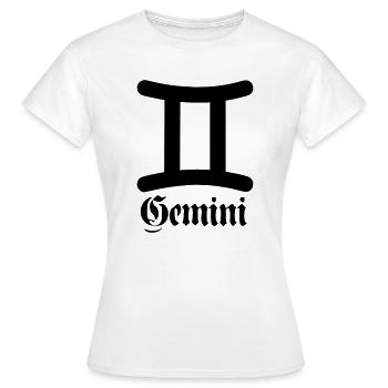 Zwillinge Zwillinge - Frauen T-Shirt - Weiß - Vorne - AI Model Female 172 dark (172cm)